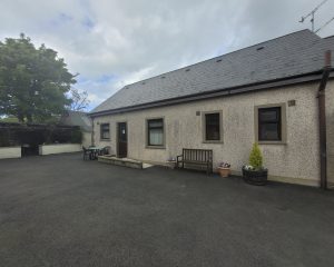 A view of the cottage from the rear